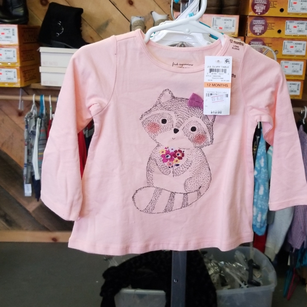 Nwt girls long sleeve shirt sz 12 months
